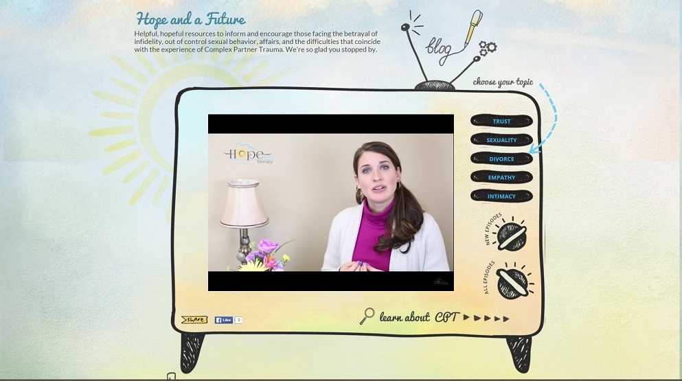 Скриншот страницы сайта психолога